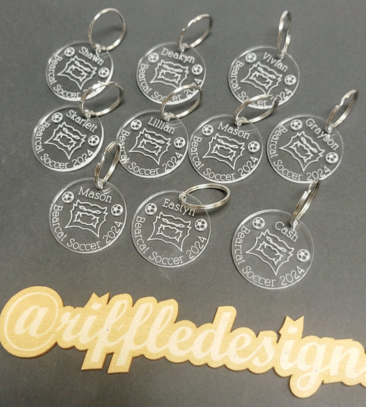 Clear Acrylic Keychains