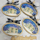 Home Watercolor House Portrait Ornament Size - Custom Made from your Photo