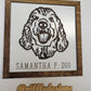 Pet Portrait 3d Wooden Cutout with Name Dog Cat