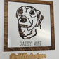 Pet Portrait 3d Wooden Cutout with Name Dog Cat