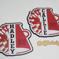 Cheerleading Megaphone Sign Hanger Shelf Sitting Cheer Name