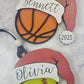Sports Santa Hat Ornament