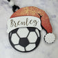 Sports Santa Hat Ornament