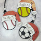 Sports Santa Hat Ornament