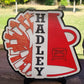 Cheerleading Megaphone Sign Hanger Shelf Sitting Cheer Name