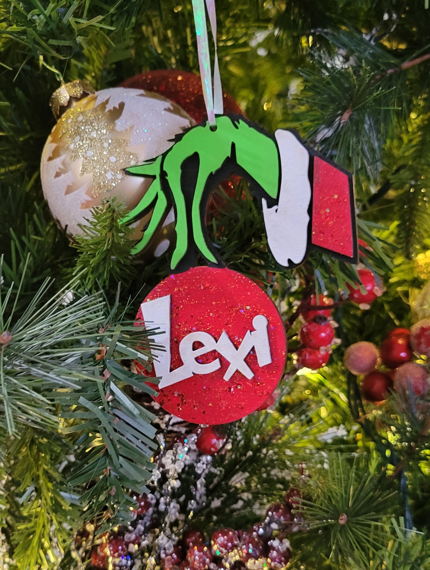 Grinch Hand Ornament/ Family Ornament