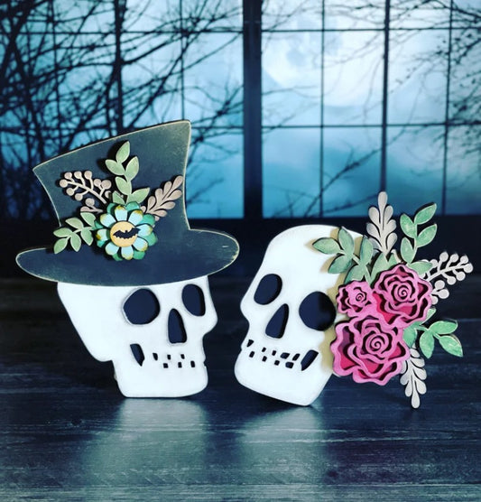 DIY Paint Kit Skulls Fall Decor