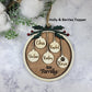 Family Ornament Wood Custom Personalized Hand Made