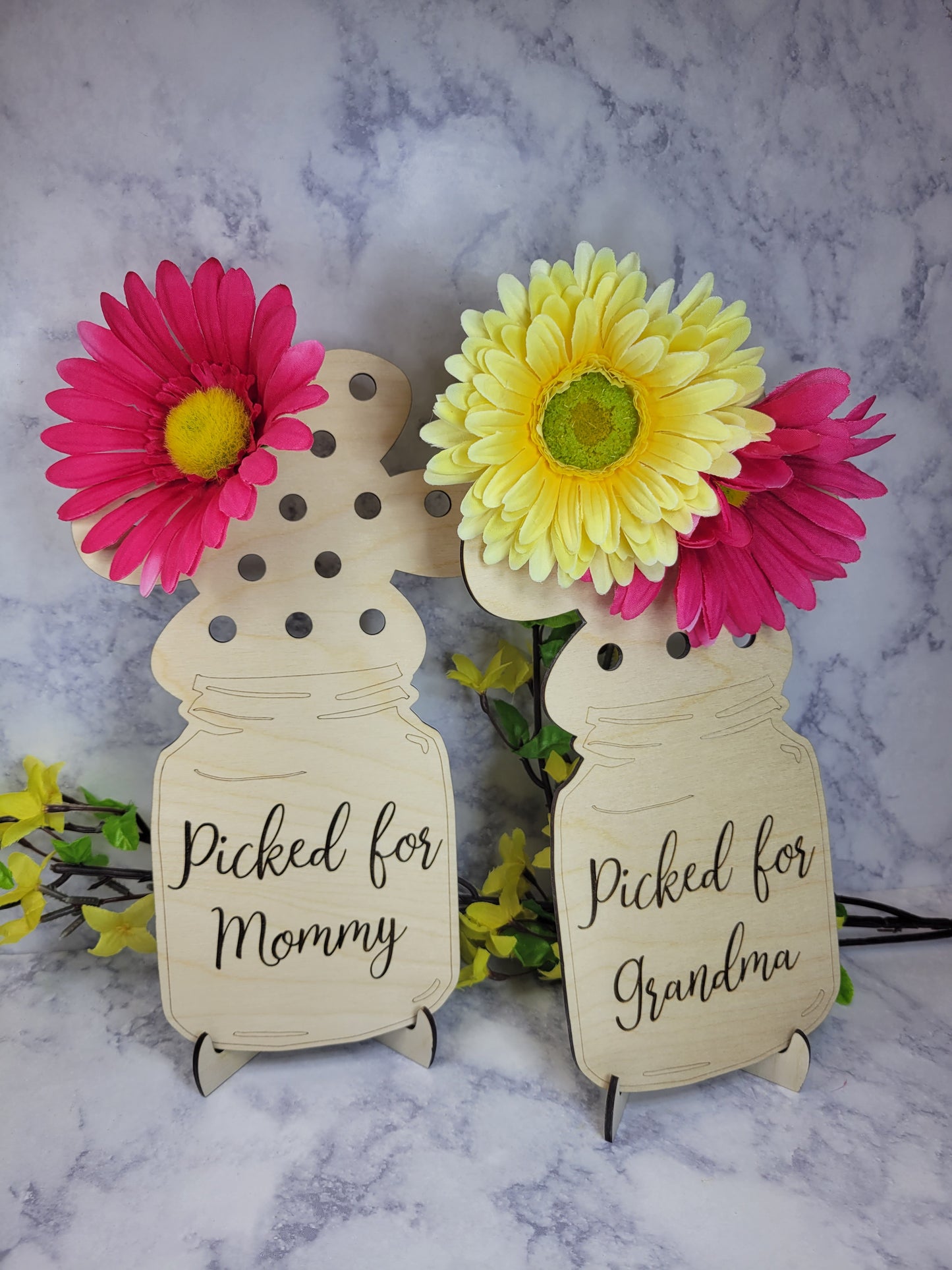 Flower Holder Picked for Mom Grandma Mother's Day