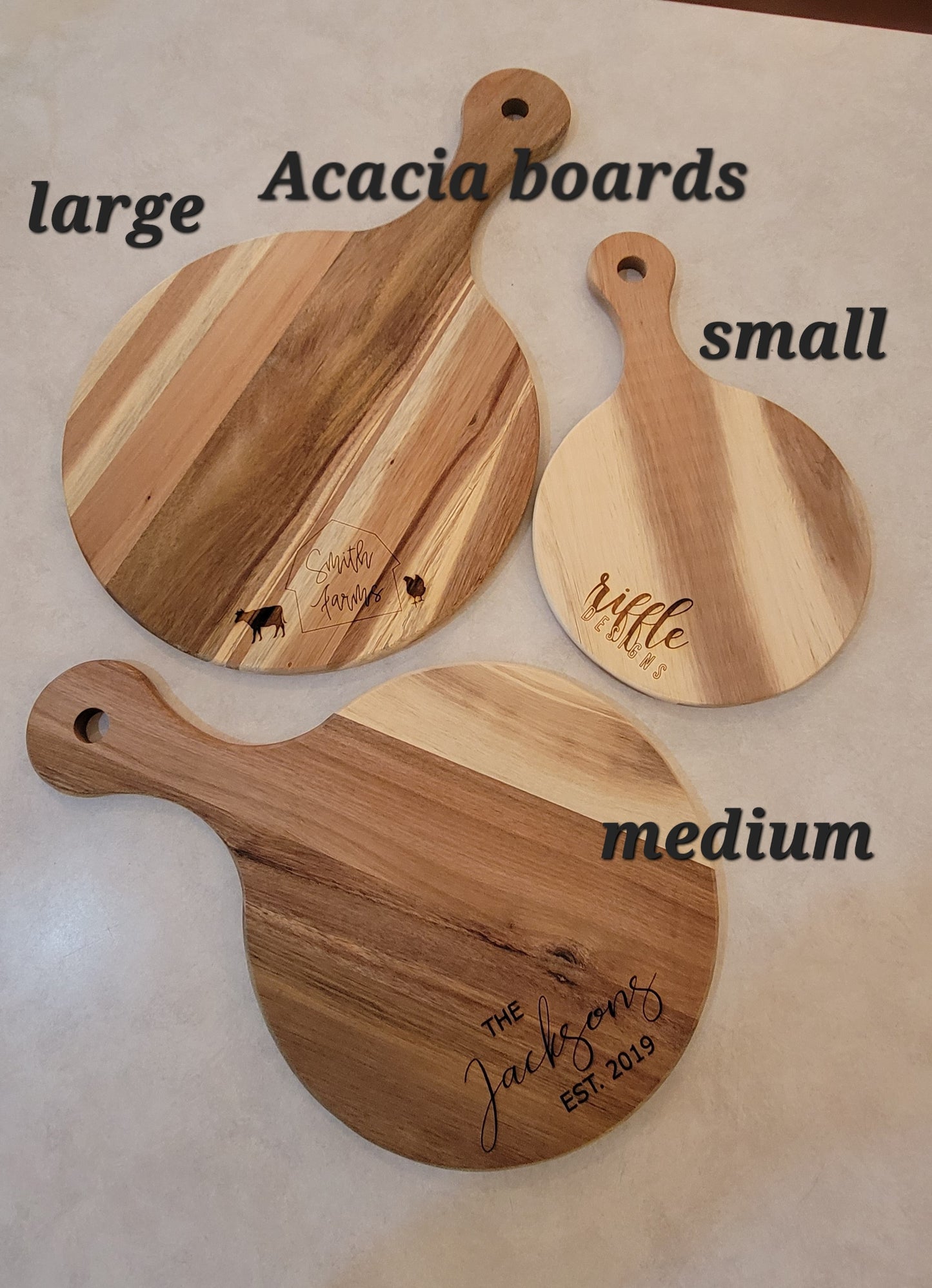 Acacia Cutting Boards Charcuterie Board Serving Trays