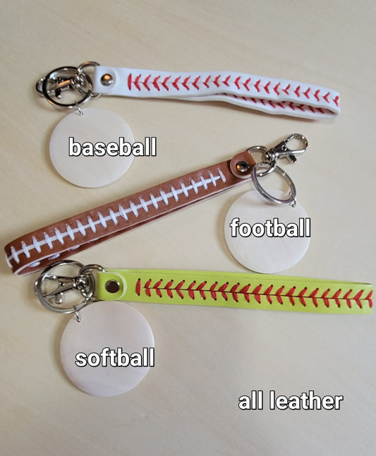 Sport Keychain Football Softball Baseball