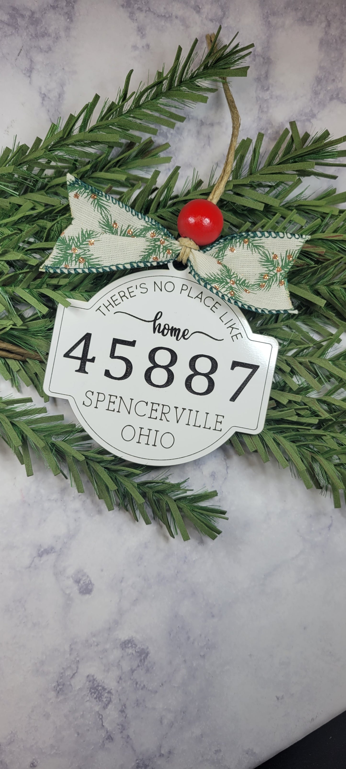 Zip code Ornament No Place Like Home