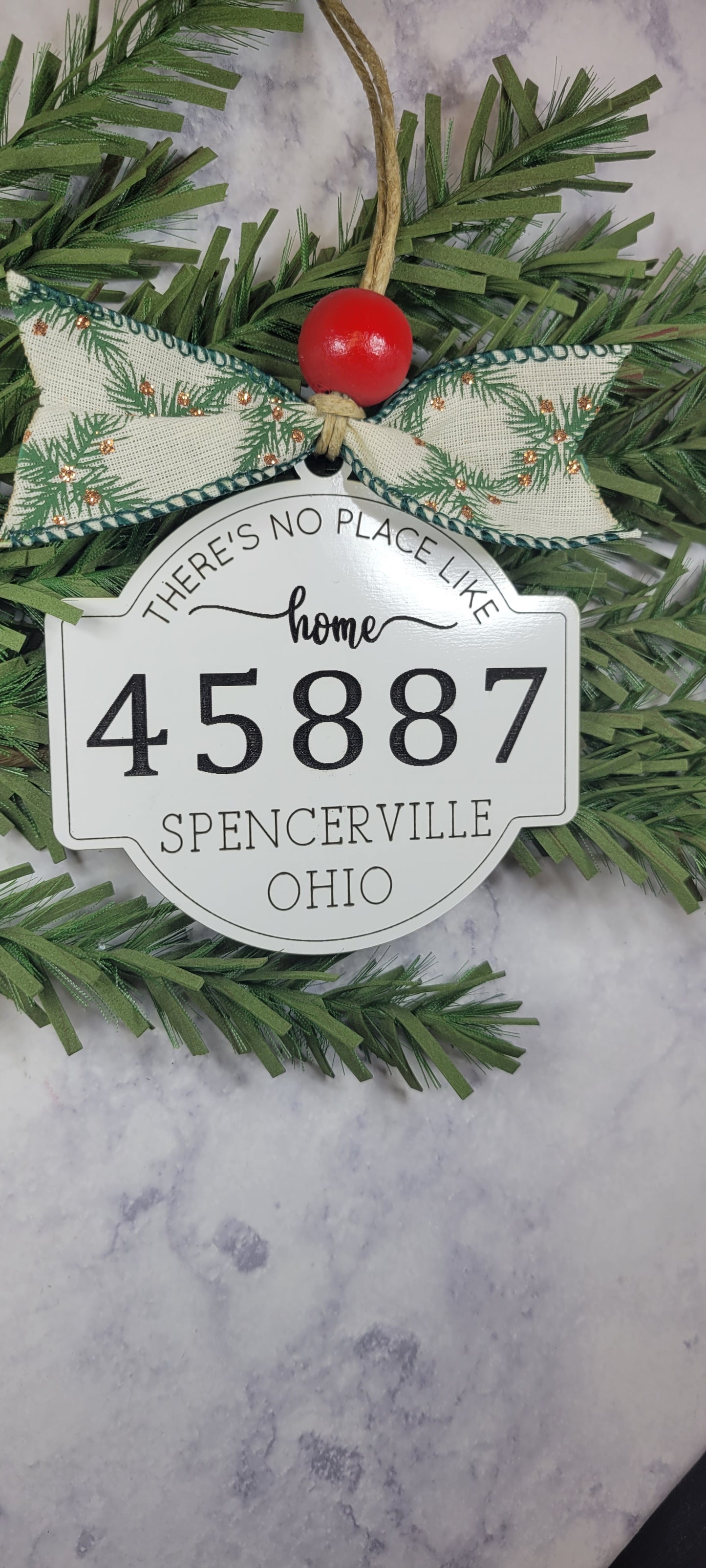 Zip code Ornament No Place Like Home