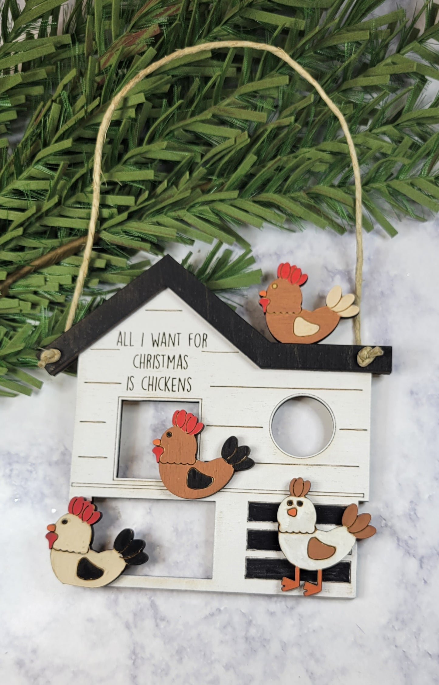 Chicken Coop Ornament