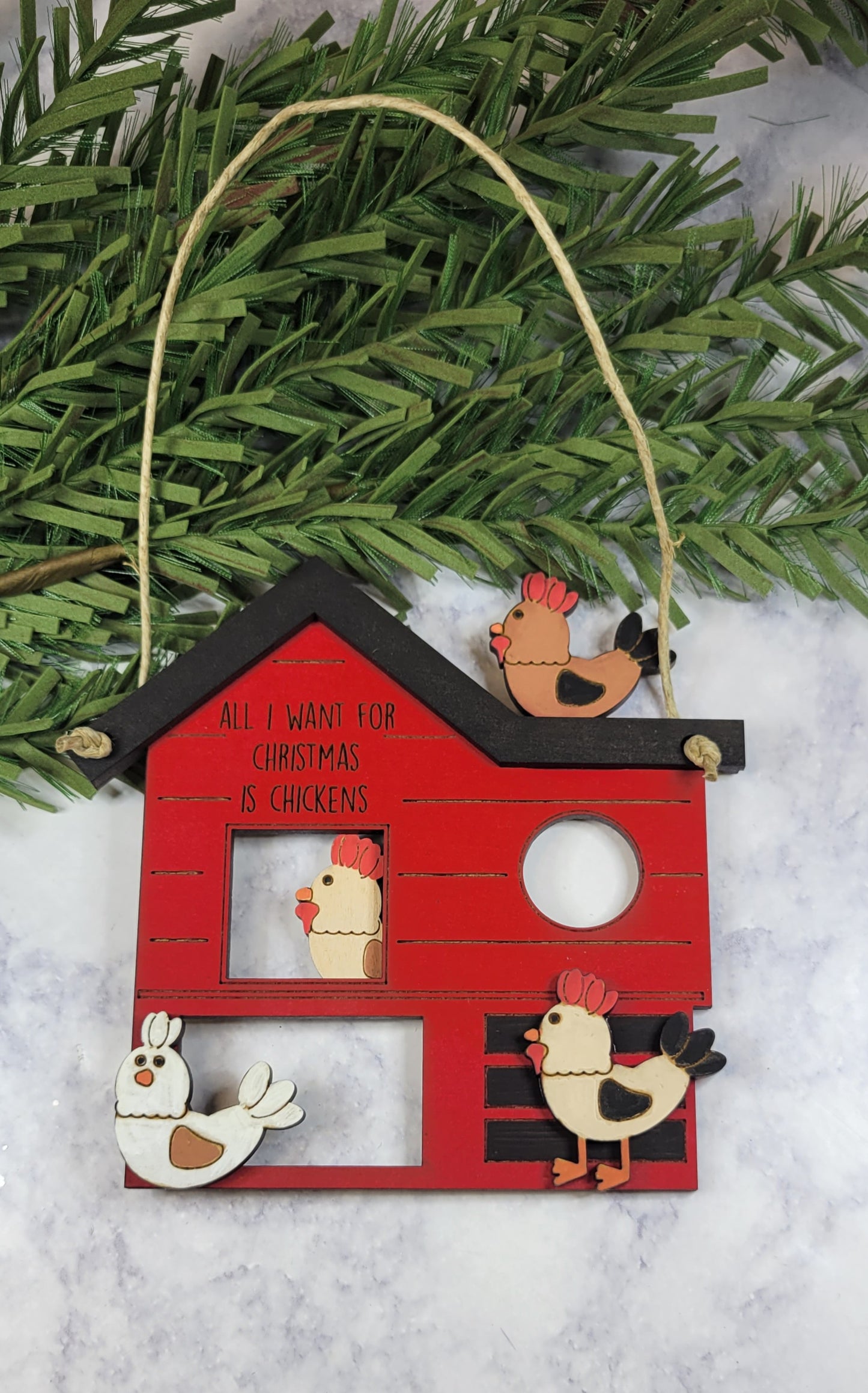 Chicken Coop Ornament