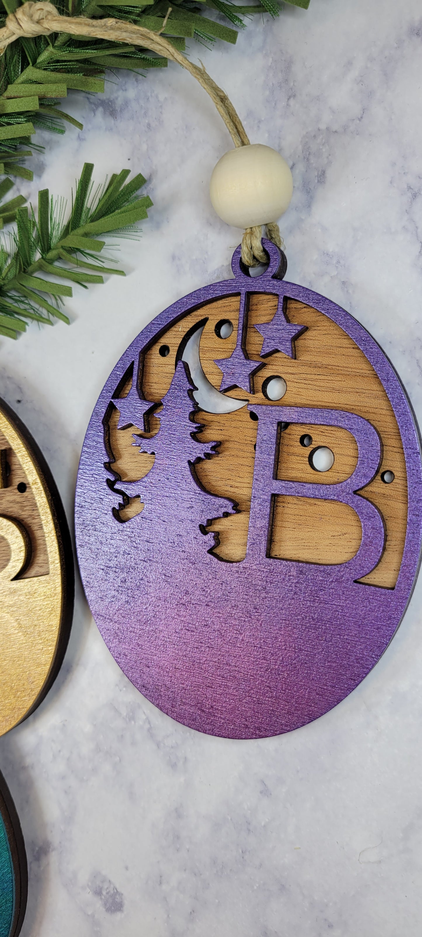 Woodland Alphabet Ornament