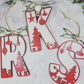 Alphabet Letters Dinosaur Leaf Leaves Fairy Christmas Wall Art Ornament