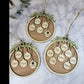 Family Ornament Wood Custom Personalized Hand Made