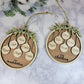 Family Ornament Wood Custom Personalized Hand Made