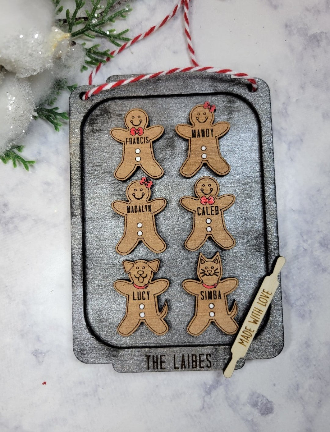 Gingerbread Family Ornament