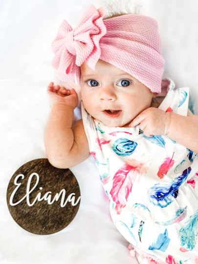 Baby Name Photo Prop Name Announcement