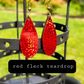 Holographic Dangle Earrings Drop Earrings Wood earrings