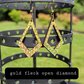 Holographic Dangle Earrings Drop Earrings Wood earrings