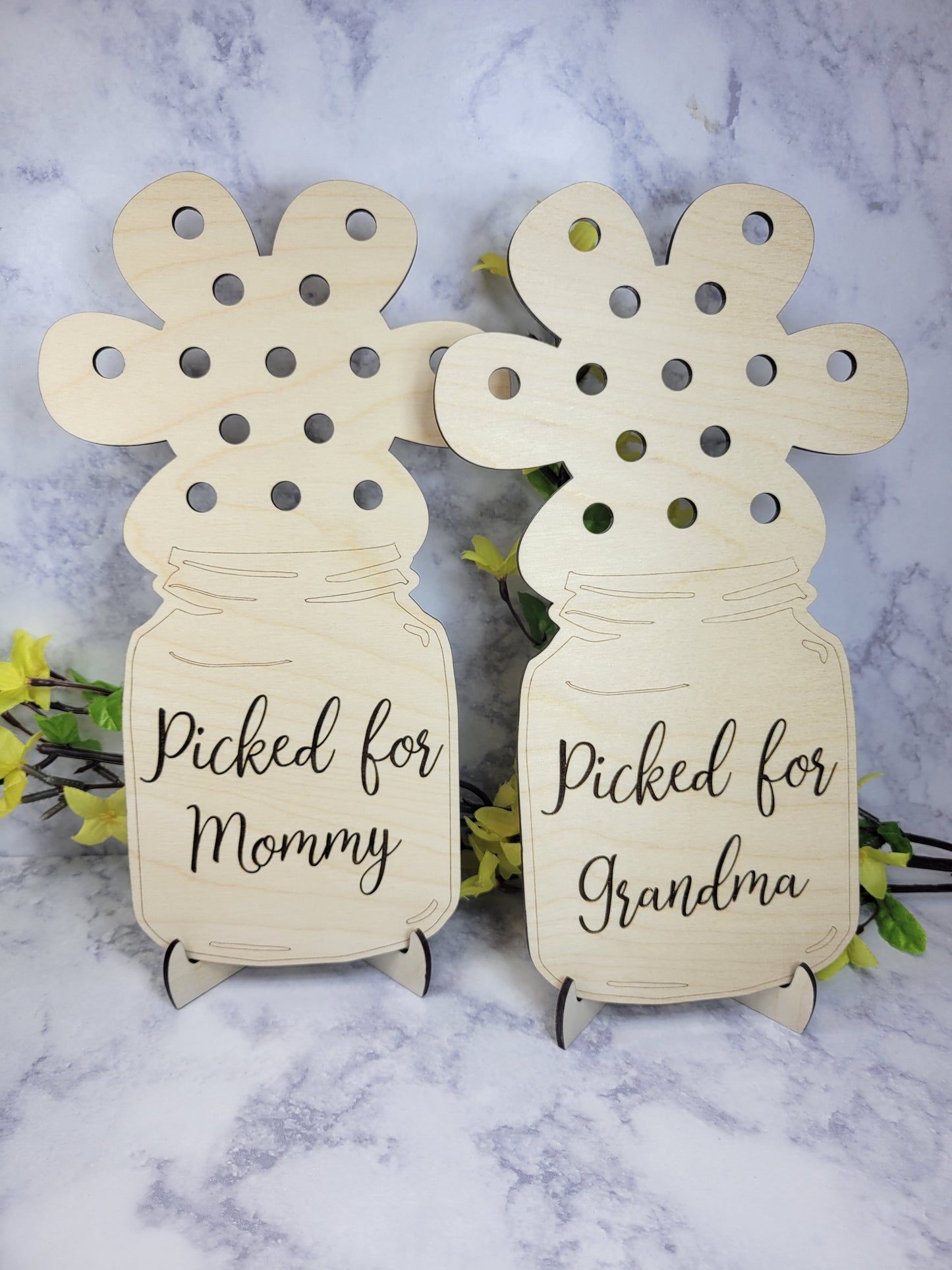 Flower Holder Picked for Mom Grandma Mother's Day