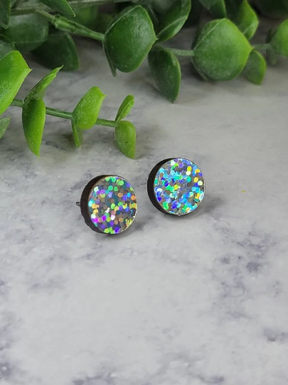 Holographic earrings