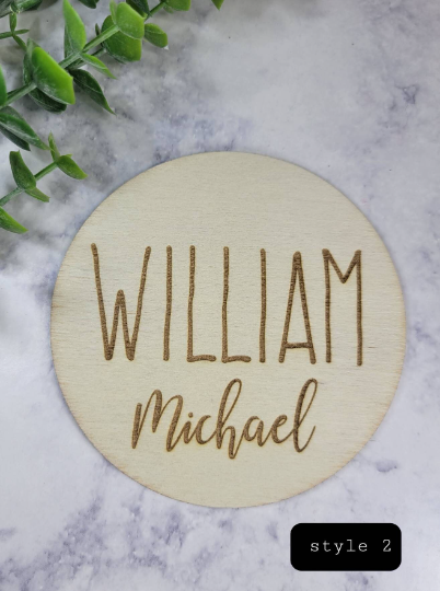 Prop Names Baby Name Photo Prop Name Announcement β RiffleDesigns