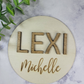 Baby Name Photo Prop Name Announcement